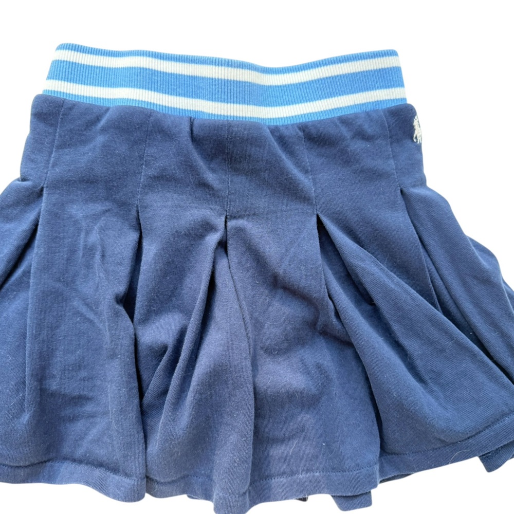 Polo Ralph Lauren Blue pleated short navy skirt girls 6